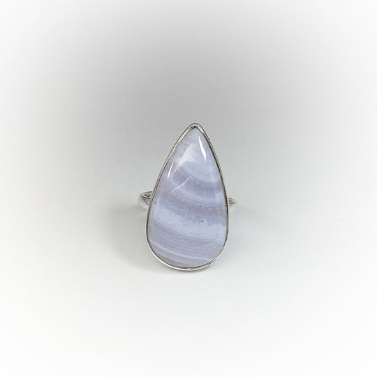 Blue Lace Agate Ring - Rocks and Gems Canada