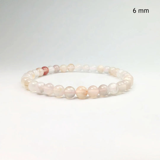 Flower Agate Beaded Bracelet - Rocks and Gems Canada