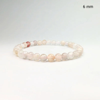 Flower Agate Beaded Bracelet