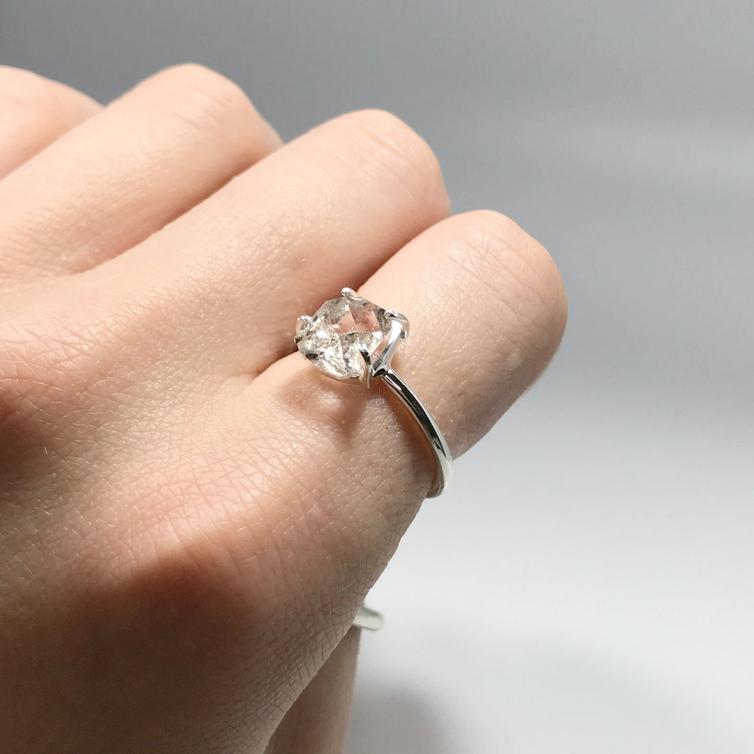 Herkimer Diamond Ring - Rocks and Gems Canada