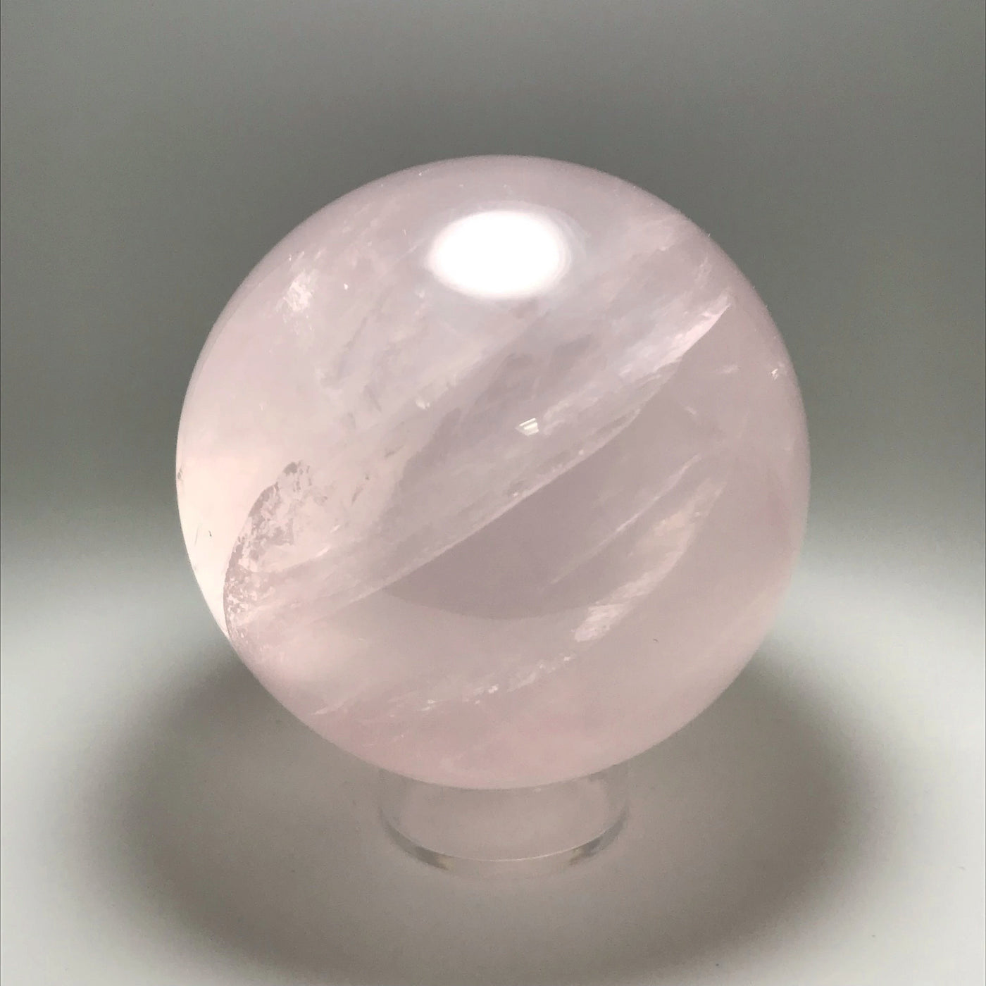 Girasol Rose Quartz Sphere