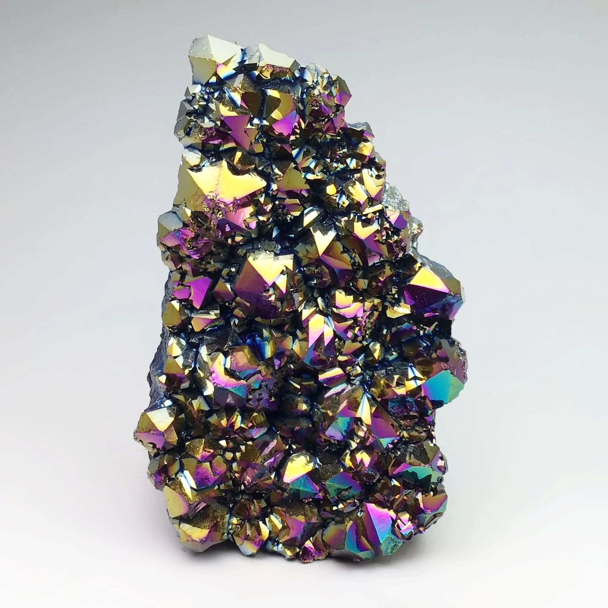 Rainbow Amethyst Druze Cluster Stand Up - Rocks and Gems Canada