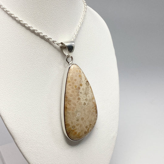 Fossilized Coral Pendant - Rocks and Gems Canada