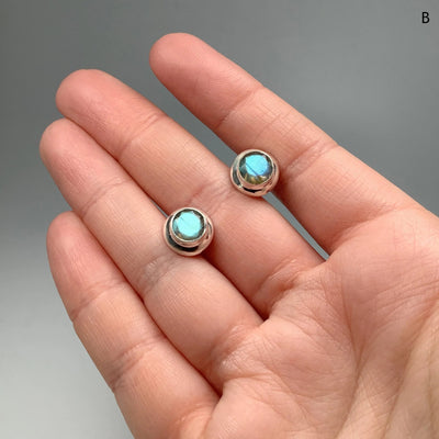Labradorite Stud Earrings