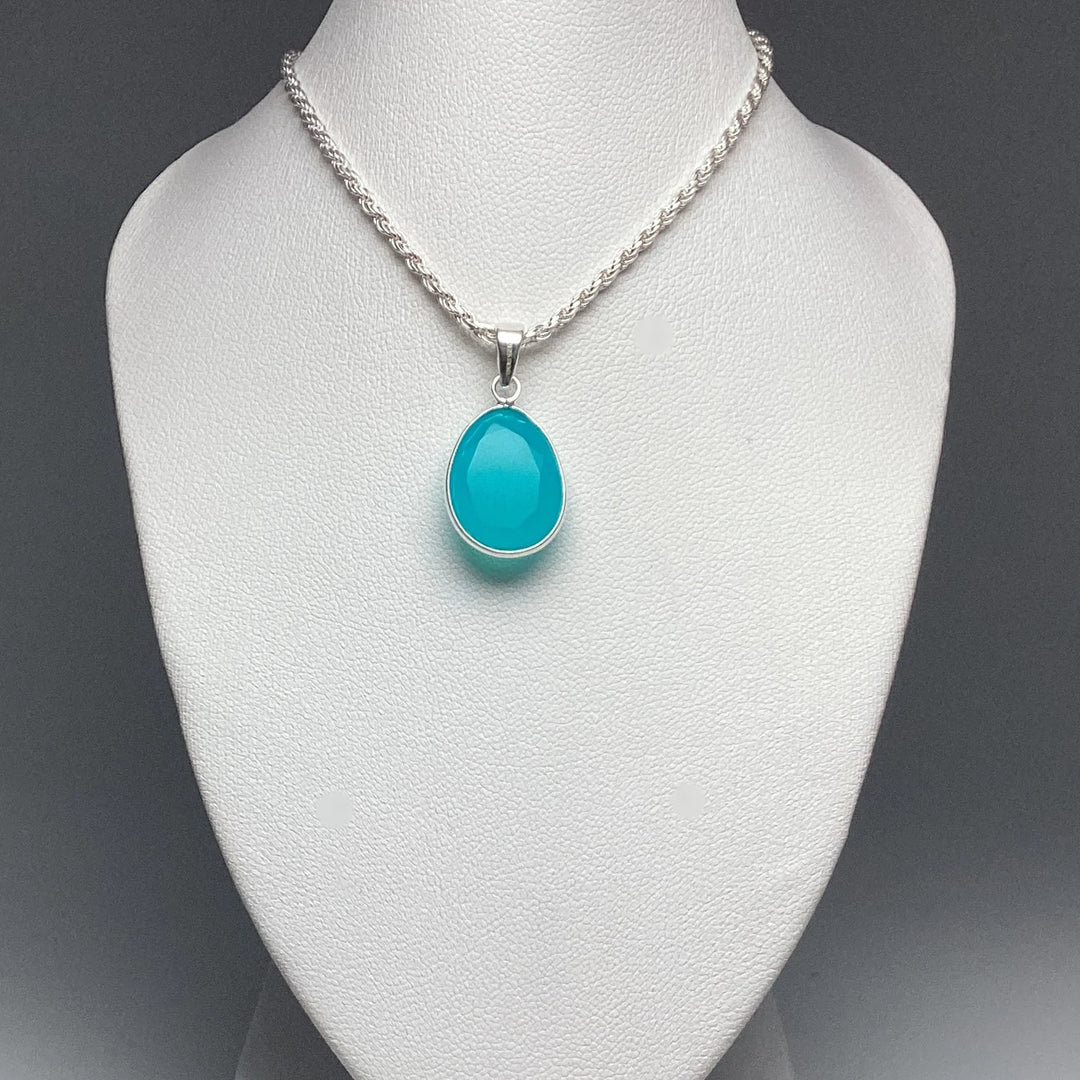 Paraiba Blue Onyx Pendant - Rocks and Gems Canada