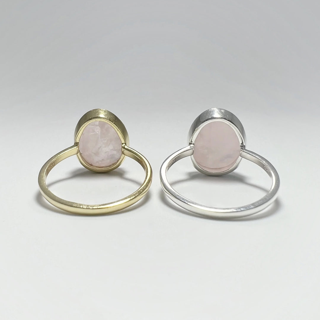 Raw Rose Quartz Ring - Rocks and Gems Canada