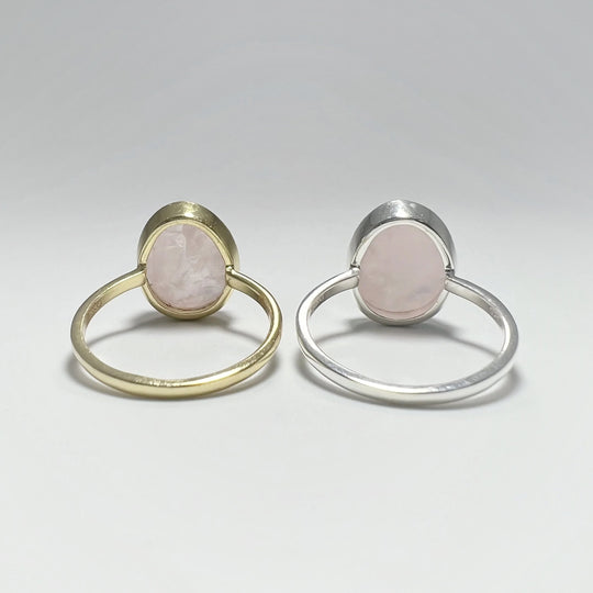 Raw Rose Quartz Ring - Rocks and Gems Canada