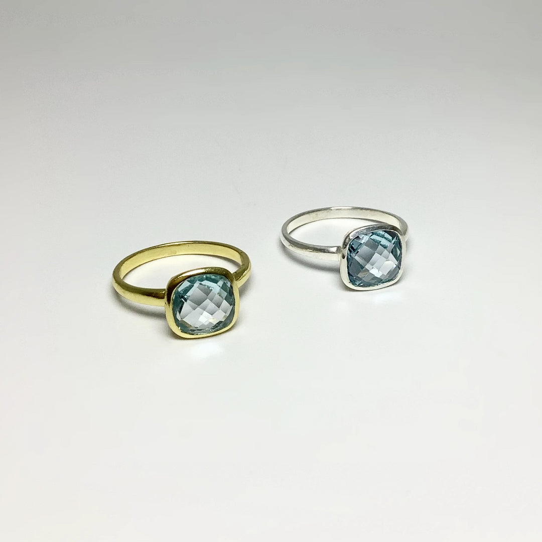 Blue Topaz Ring - Rocks and Gems Canada