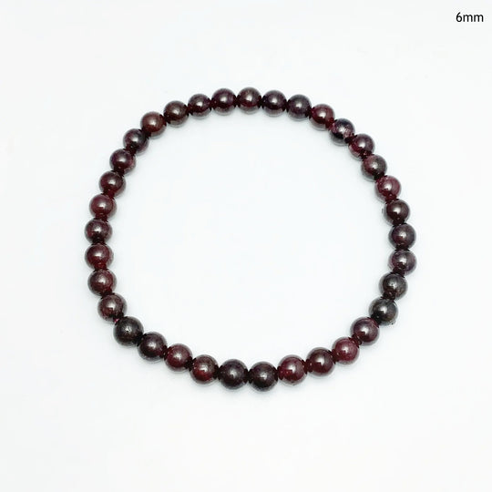 Garnet Beaded Bracelet - Rocks and Gems Canada