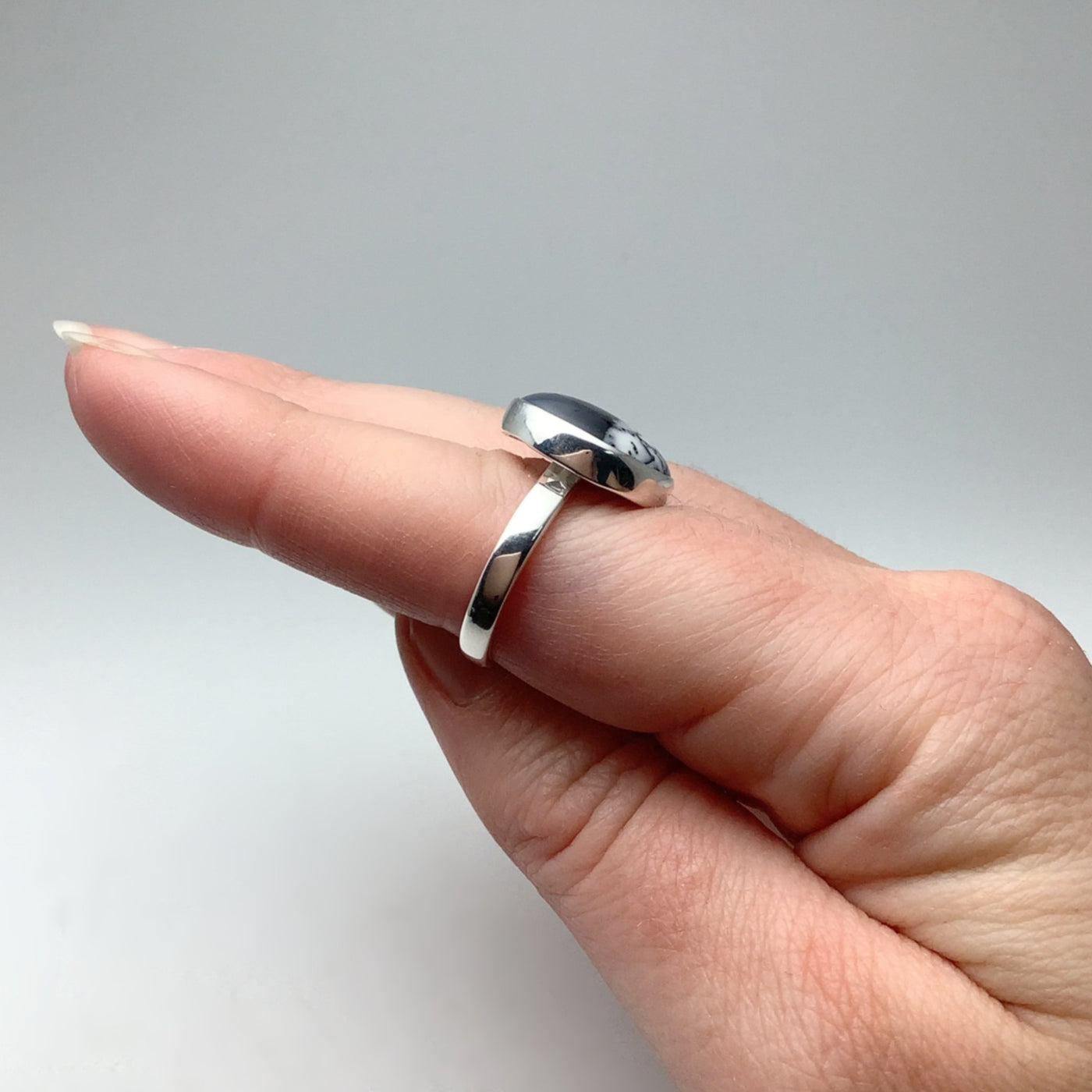 Dendritic Opal Ring
