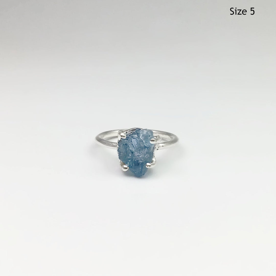 Raw Aquamarine Ring - Rocks and Gems Canada