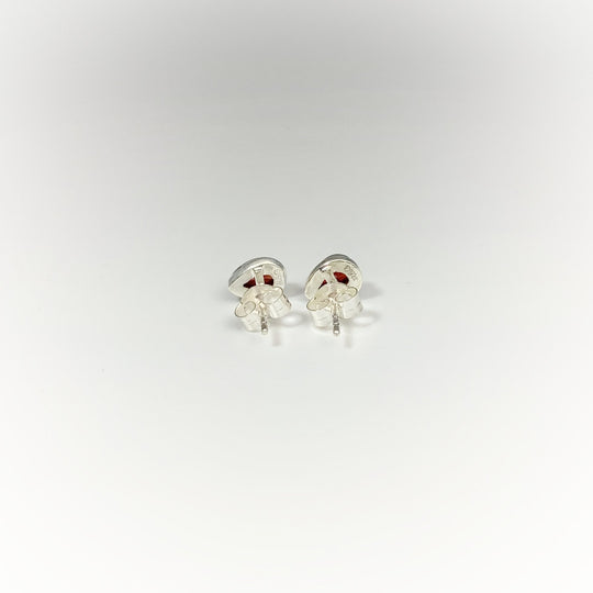 Garnet Stud Earrings - Rocks and Gems Canada