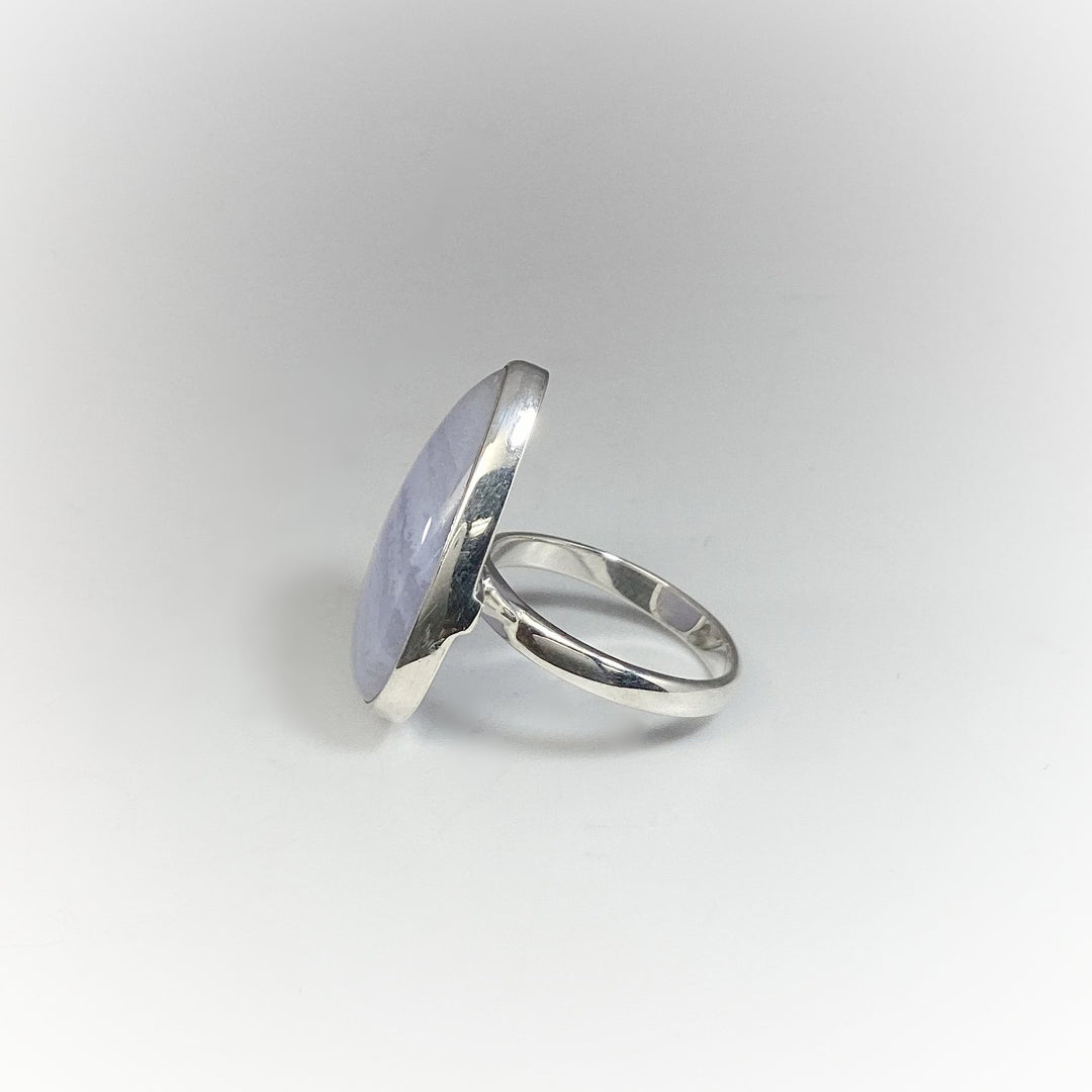 Blue Lace Agate Ring - Rocks and Gems Canada