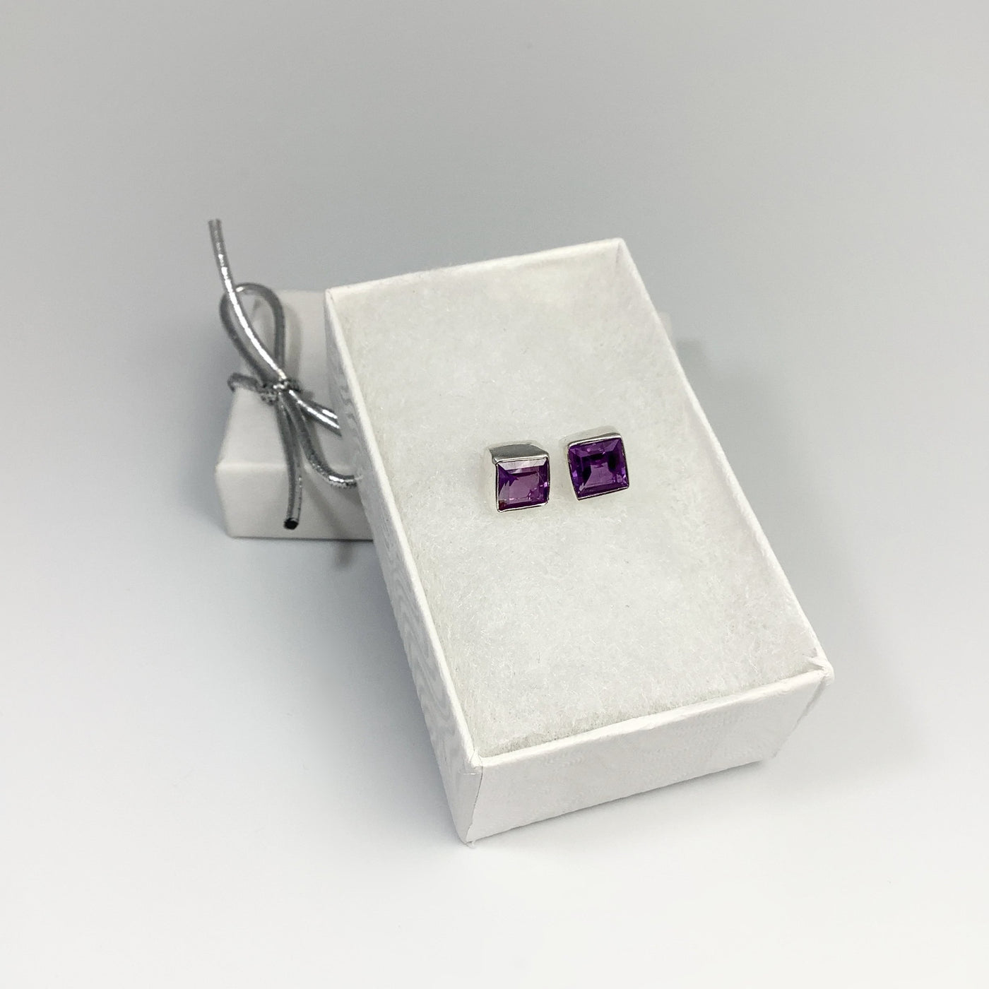 Amethyst Stud Earrings