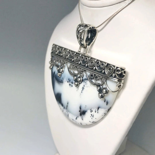 Dendritic Opal Pendant - Rocks and Gems Canada
