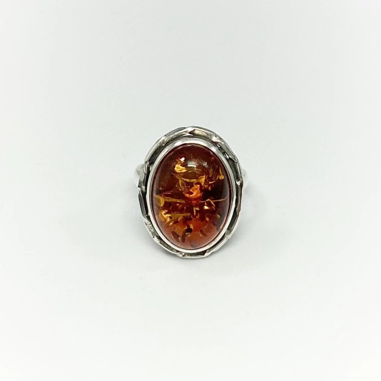 Cognac Amber Ring