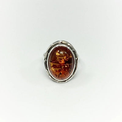 Cognac Amber Ring