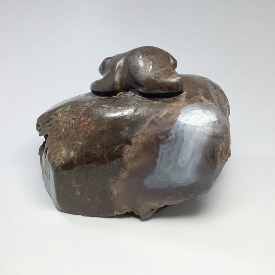 Amethyst Bear Carving - Rocks and Gems Canada
