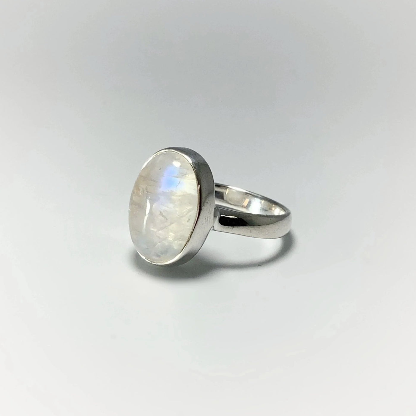 Rainbow Moonstone Ring - Size 7