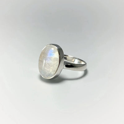 Rainbow Moonstone Ring - Size 7