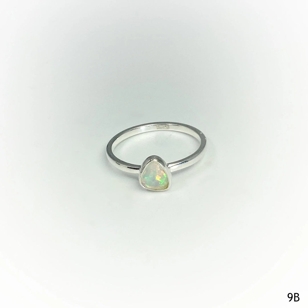Faceted Ethiopian Fire Opal Ring - Rocks and Gems Canada