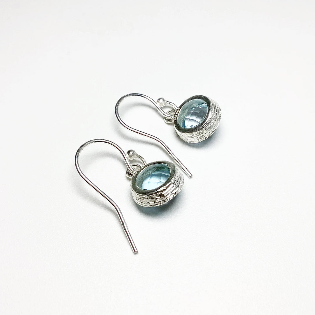 Blue Topaz Dangle Earrings - Rocks and Gems Canada