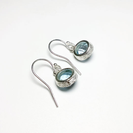 Blue Topaz Dangle Earrings - Rocks and Gems Canada