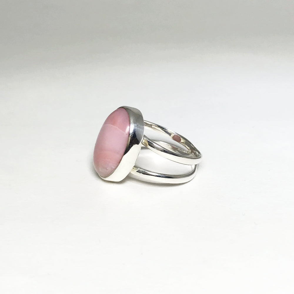 Pink Peruvian Opal Ring - Rocks and Gems Canada