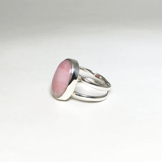 Pink Peruvian Opal Ring - Rocks and Gems Canada