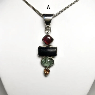 Mixed Tourmaline Pendant