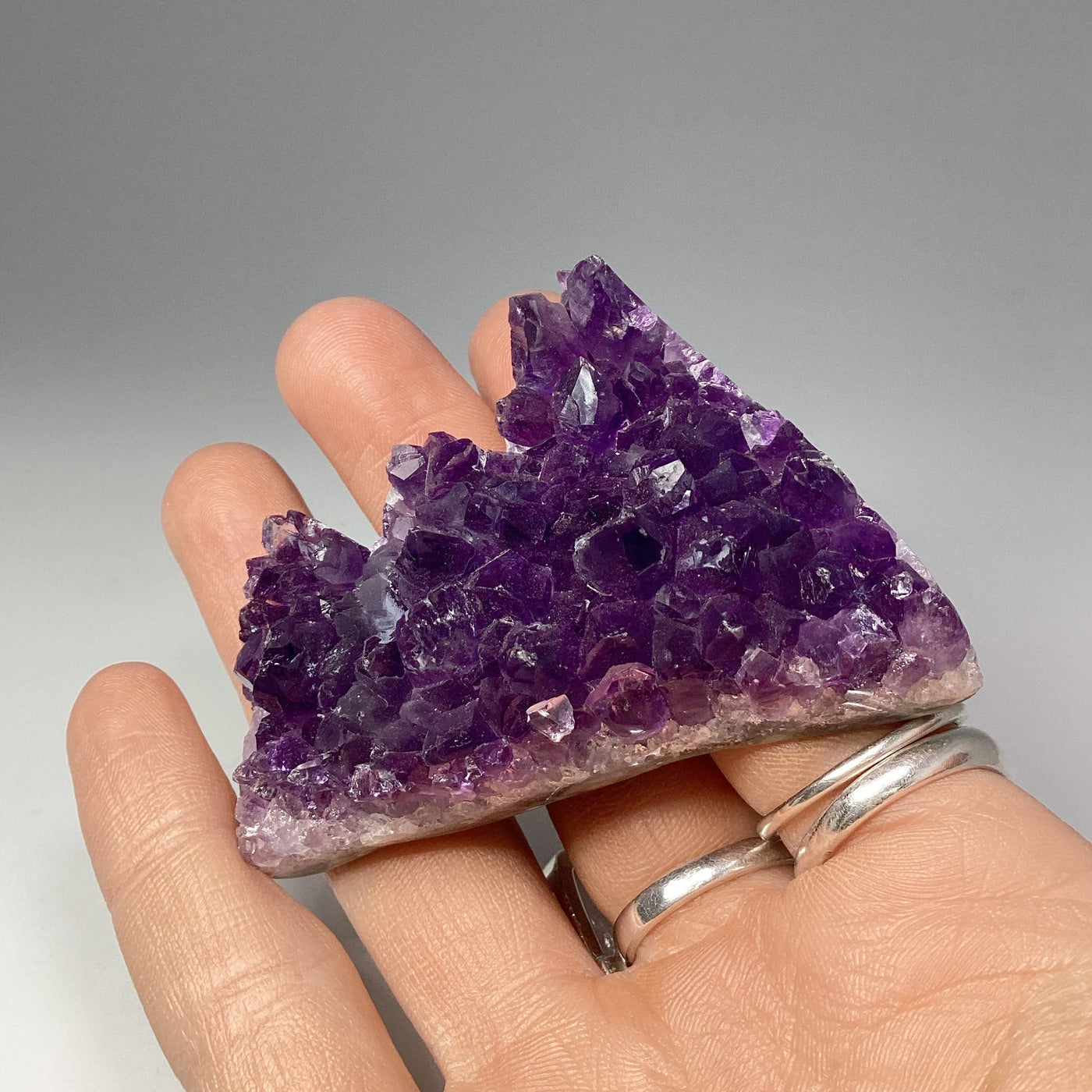 Amethyst Druze Cluster Mountain Carving