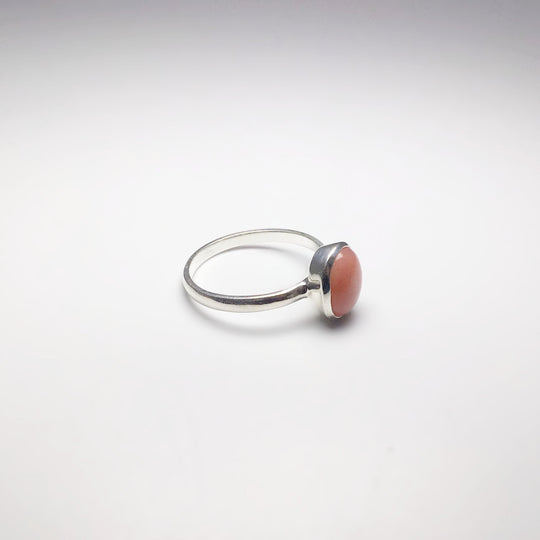 Pink Peruvian Opal Ring - Rocks and Gems Canada