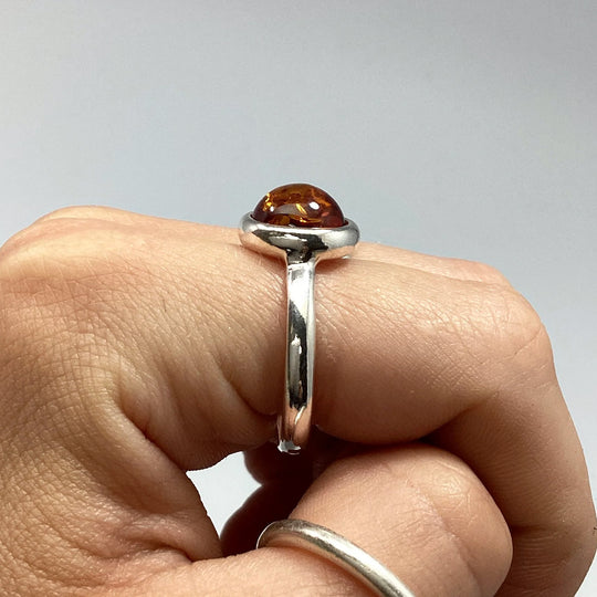 Cognac Amber Ring - Rocks and Gems Canada