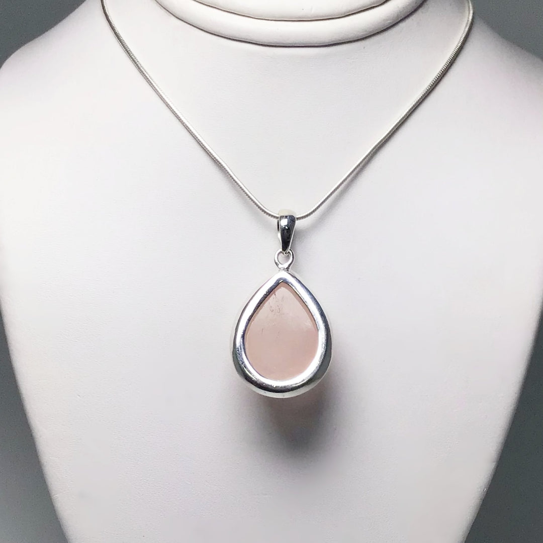 Rose Quartz Pendant - Rocks and Gems Canada