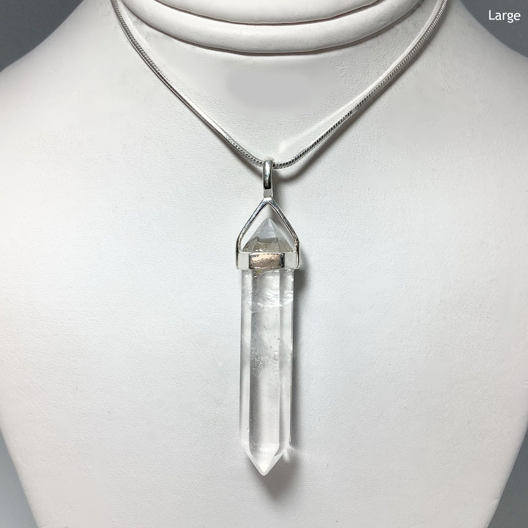 Quartz Double Terminated Point Pendant - Rocks and Gems Canada