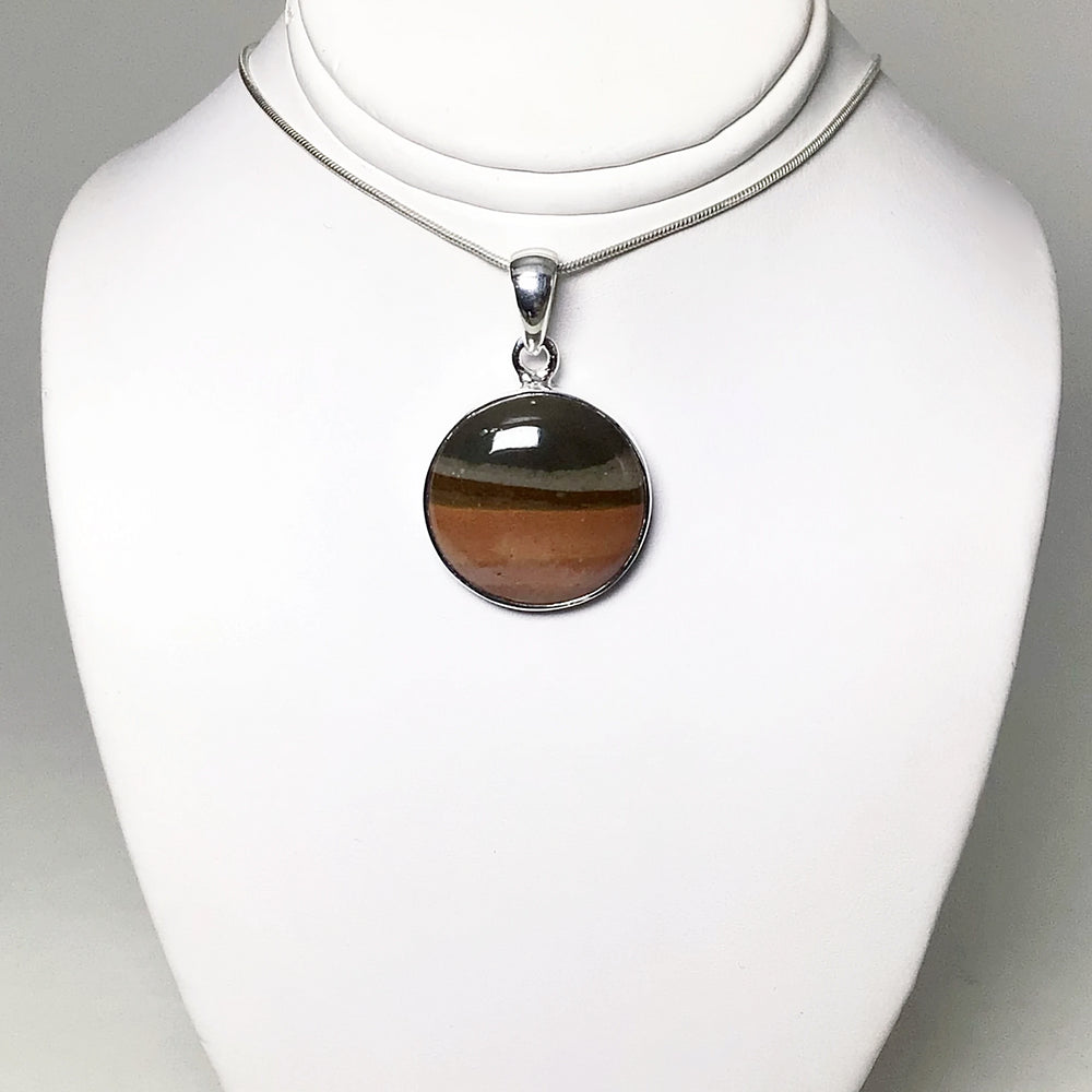 Polychrome Scenic Jasper Pendant - Rocks and Gems Canada