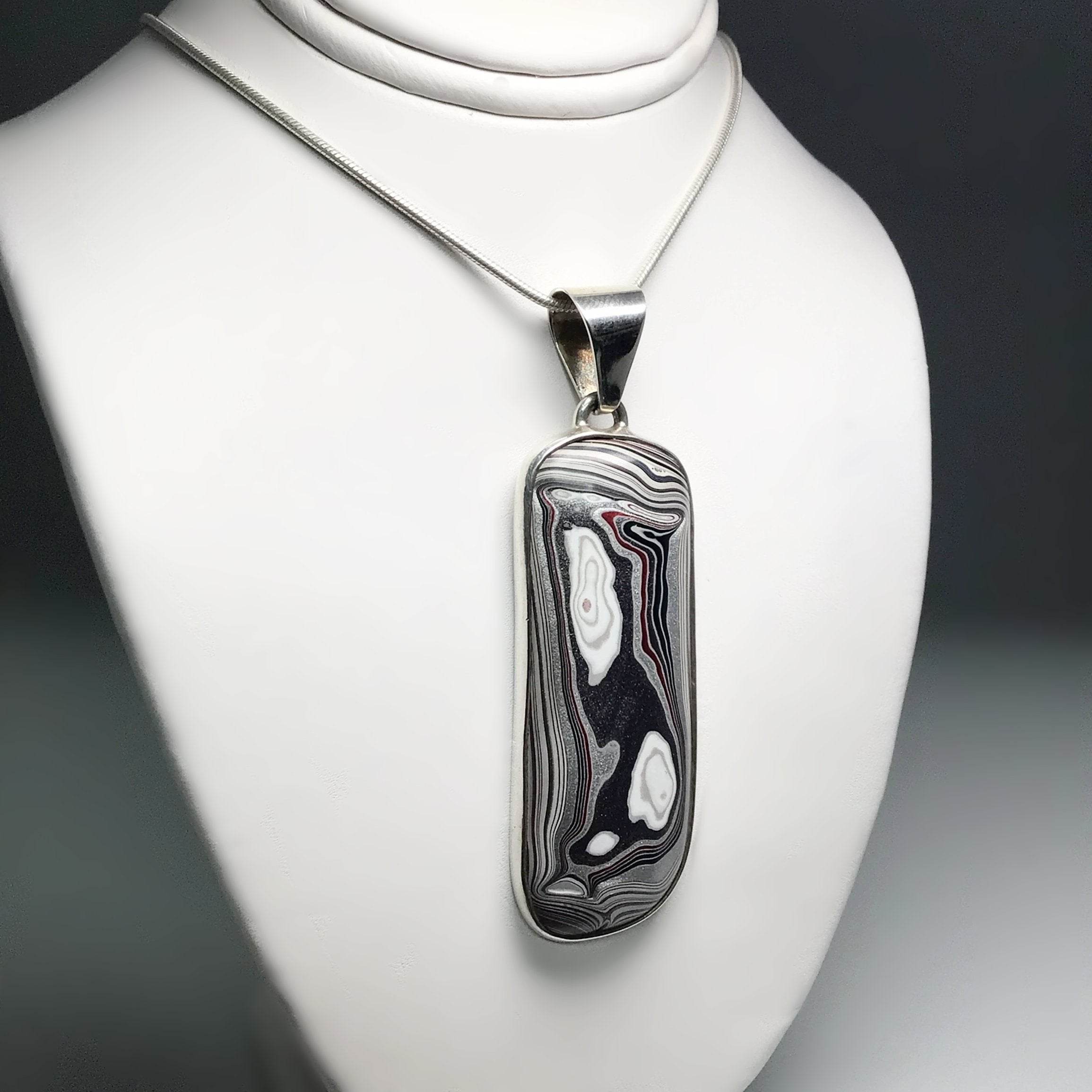Fordite Pendant - Rocks and Gems Canada