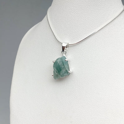 Raw Aquamarine Pendant