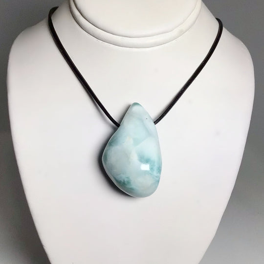 Larimar Drilled Pendant - Rocks and Gems Canada