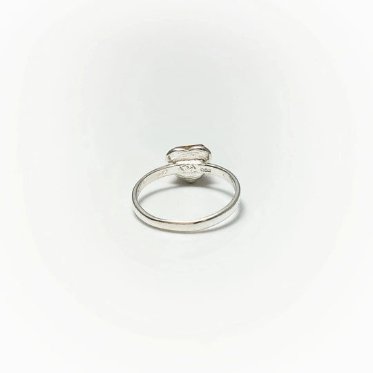 Cognac Amber Heart Ring - Small Sizes - Rocks and Gems Canada