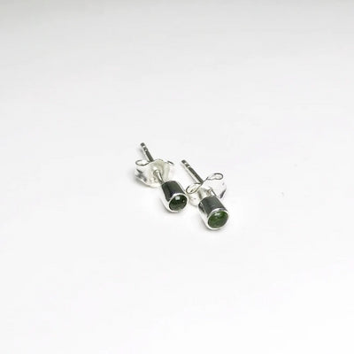 Green Tourmaline Stud Earrings