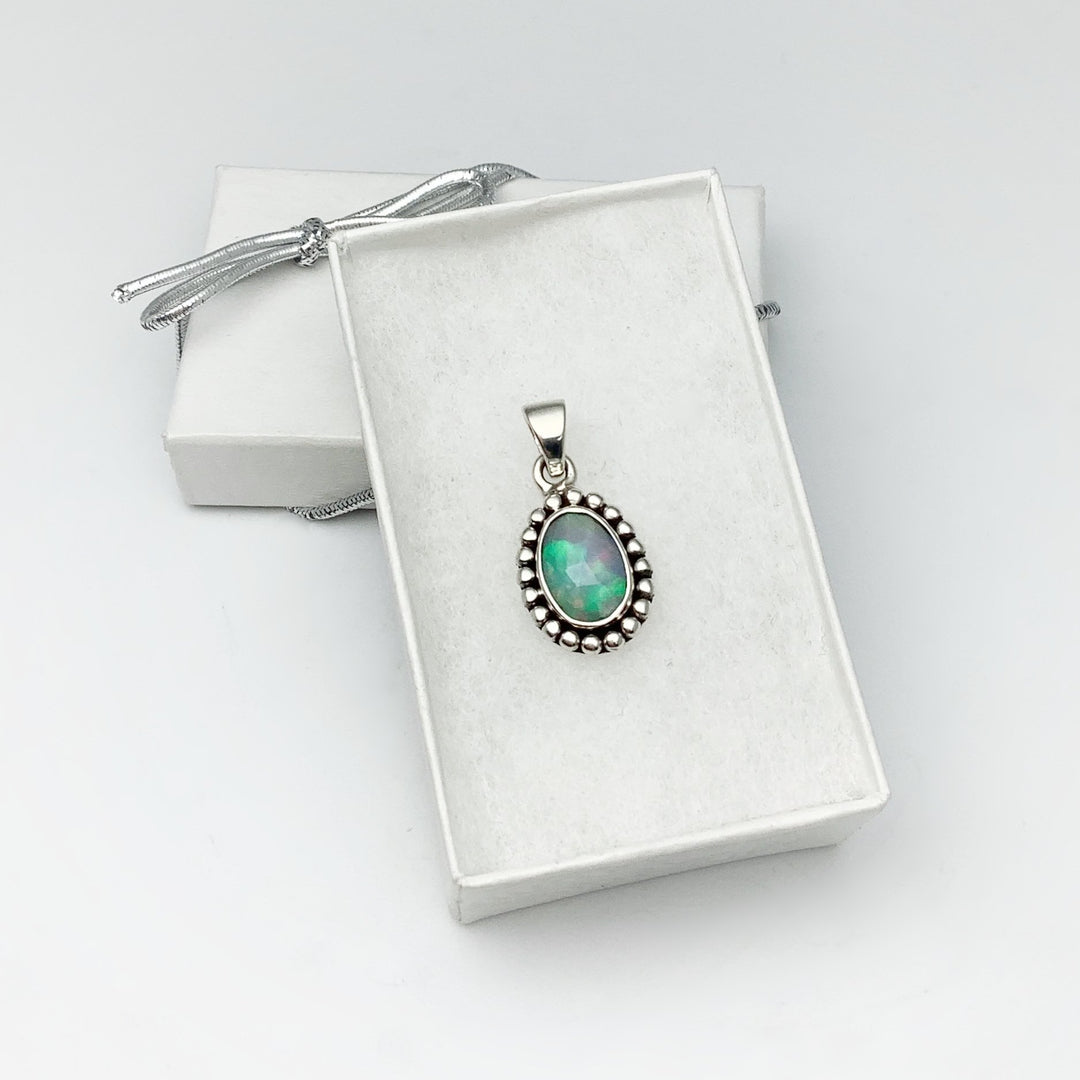 Fire Opal Pendant - Rocks and Gems Canada