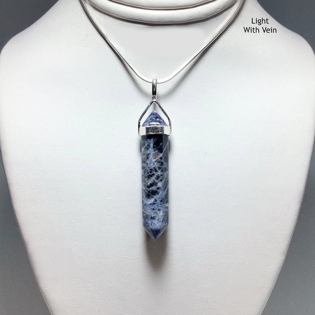 Sodalite Double Terminated Point Pendant - Rocks and Gems Canada