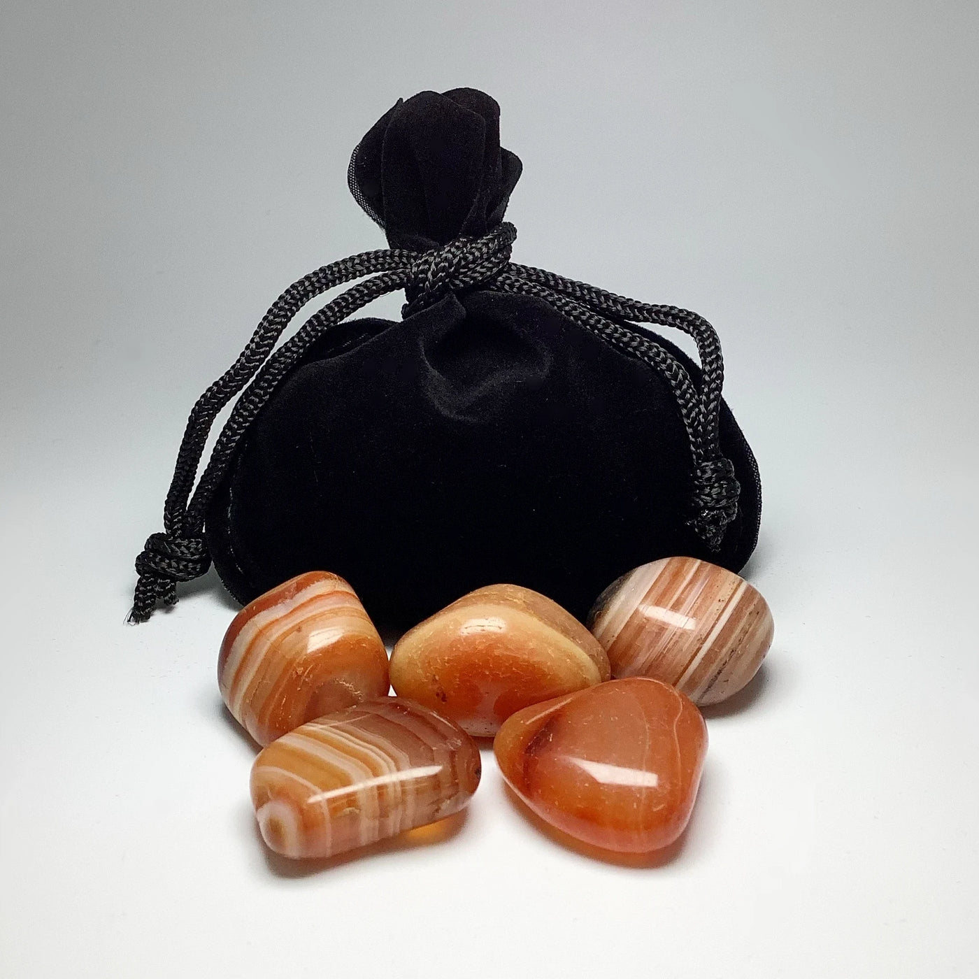 Carnelian Agate Small Tumbles Pouch
