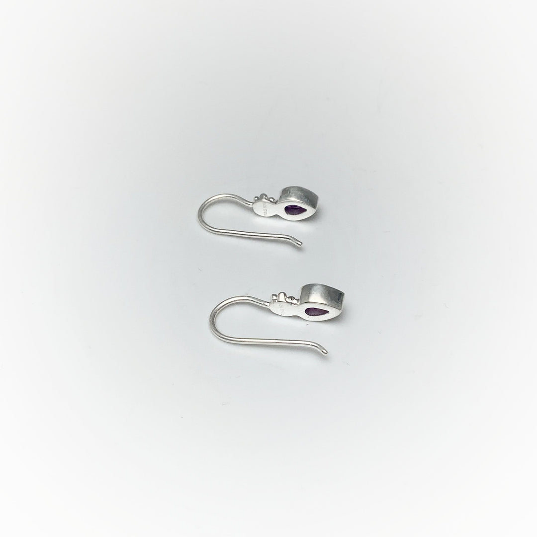 Amethyst Dangle Earrings - Rocks and Gems Canada