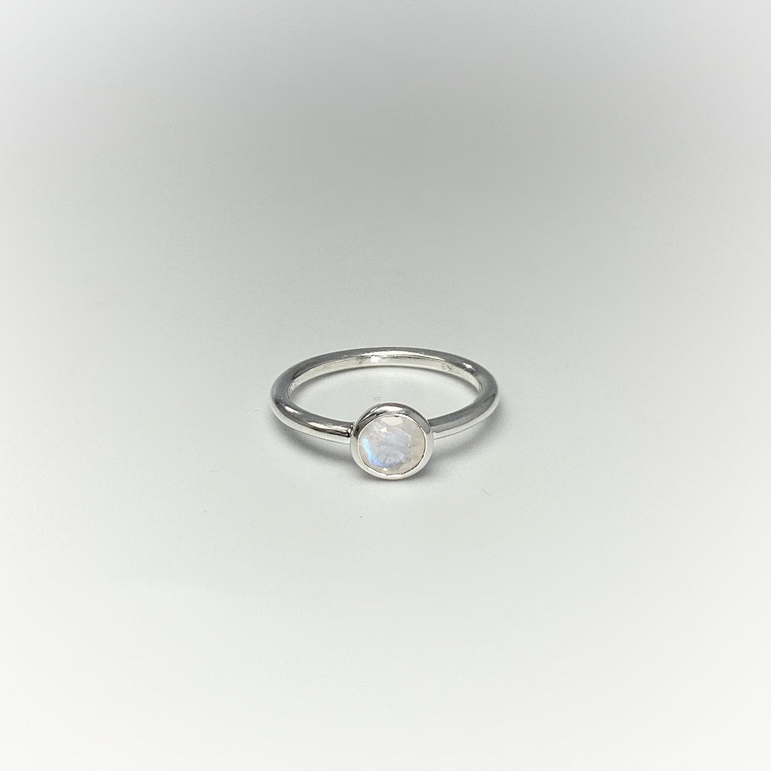 Rainbow Moonstone Ring - Rocks and Gems Canada