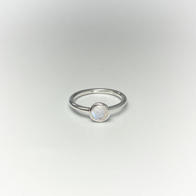 Rainbow Moonstone Ring