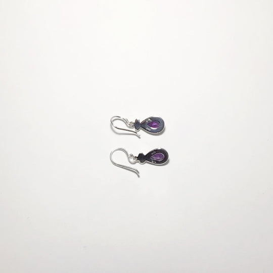 Amethyst Faceted Dangle Earrings - Rocks and Gems Canada