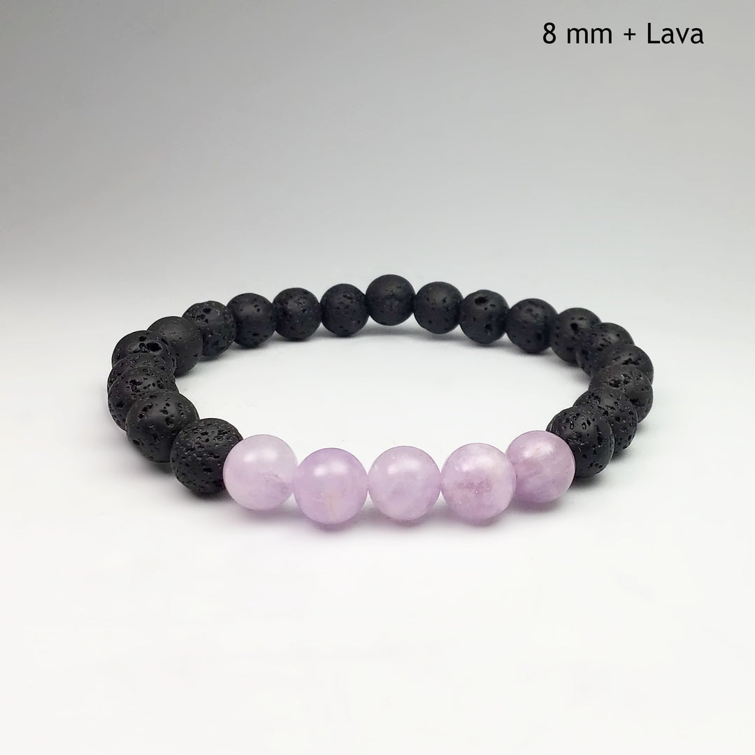 Lavender Amethyst Beaded Bracelet - Rocks and Gems Canada