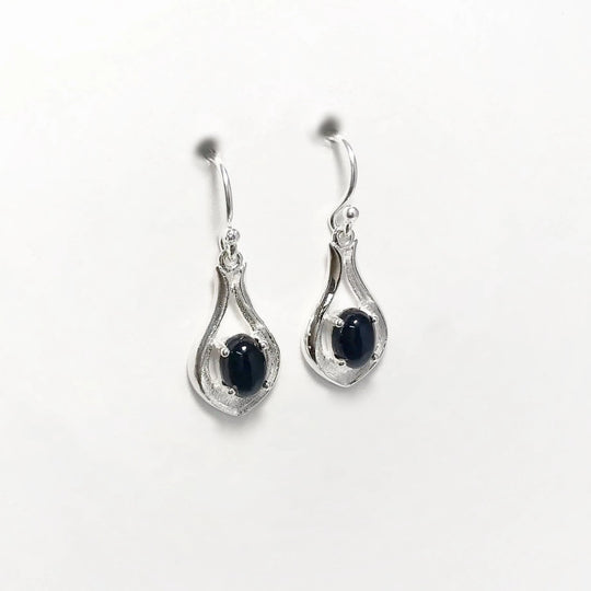 Black Onyx Dangle Earrings - Rocks and Gems Canada